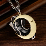 Moon And Koi Fish Pendant