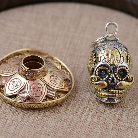 Mexican Sugar Skull Pendant